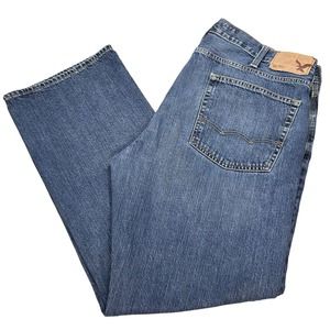American Eagle Outfitters Jeans Men's 38x32 Blue Denim Bootcut Measures 38x30